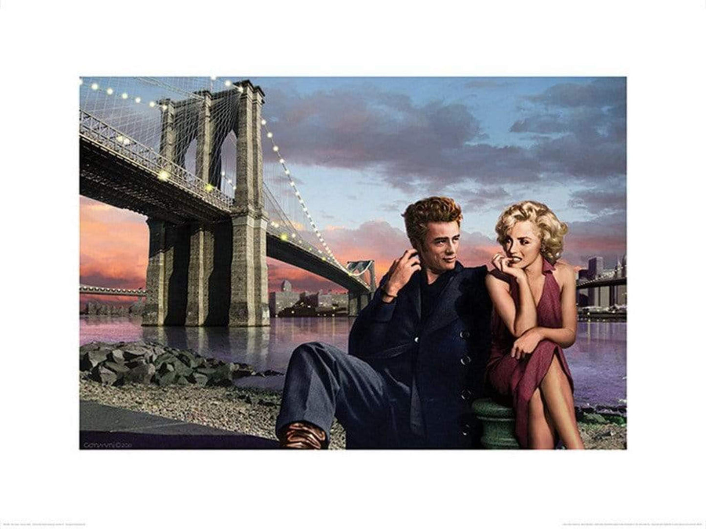 Art Print Brooklyn Nights Chris Consani 80x60cm
