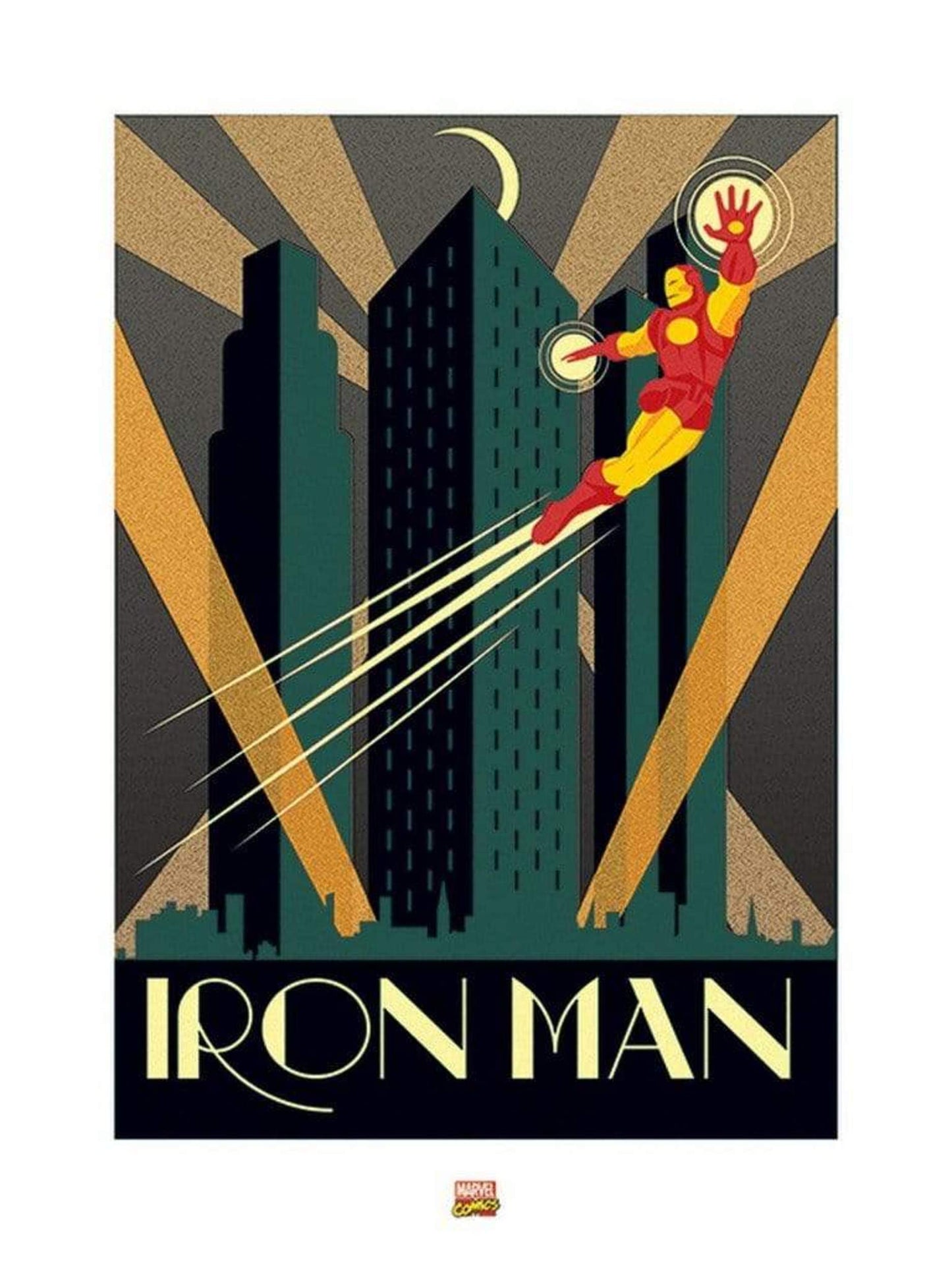 Art Print Marvel Deco Iron Man 60x80cm