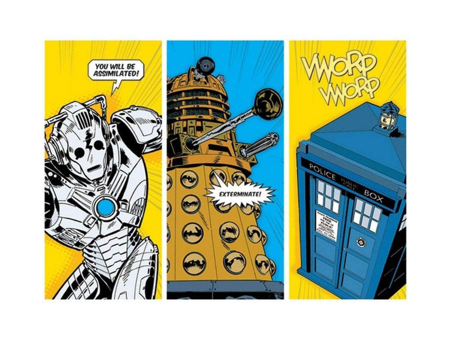 Art Print Doctor Who Comic Sections 80x60cm