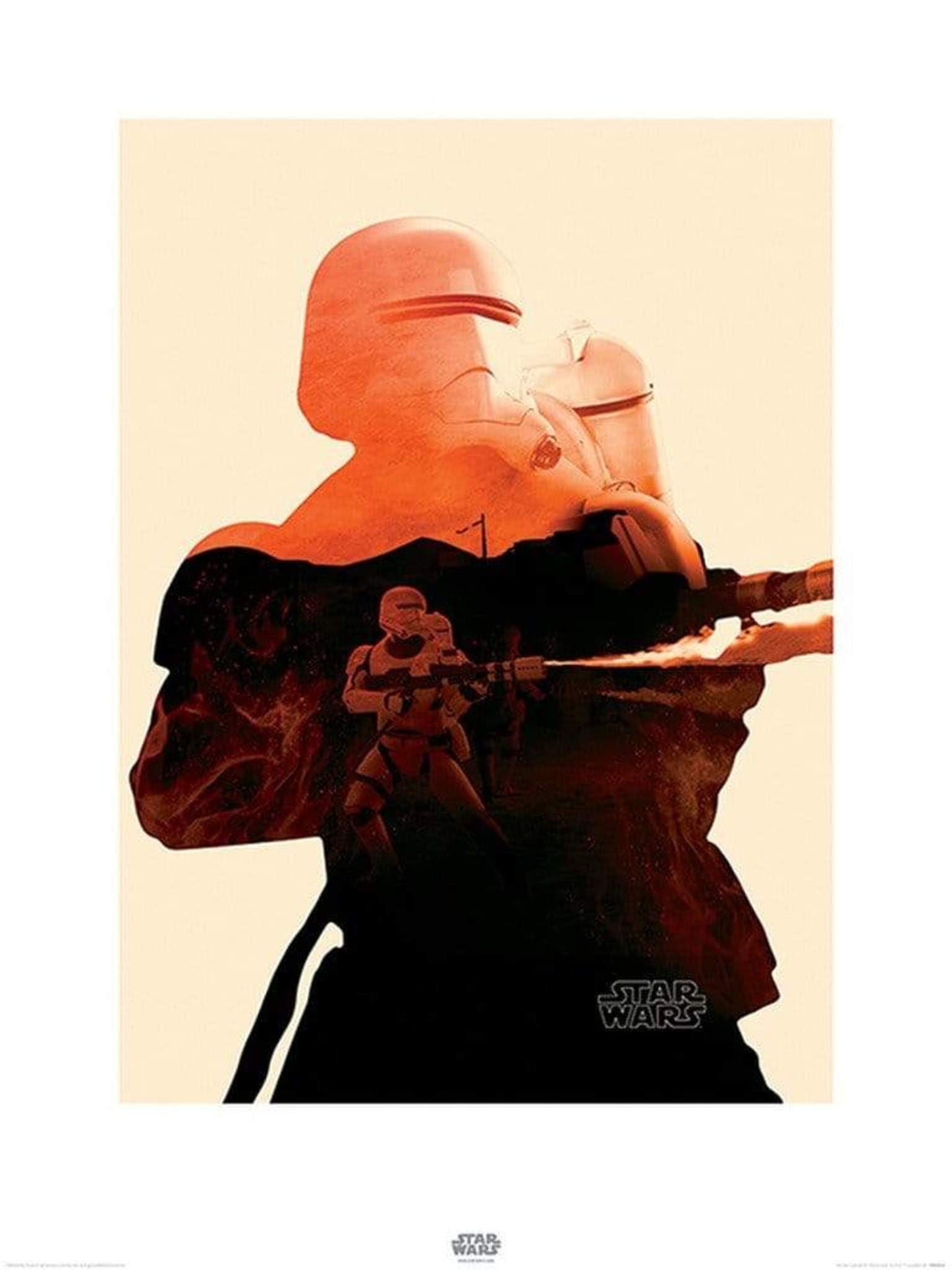 Art Print Star Wars Episode VII Flametrooper Tri 60x80cm