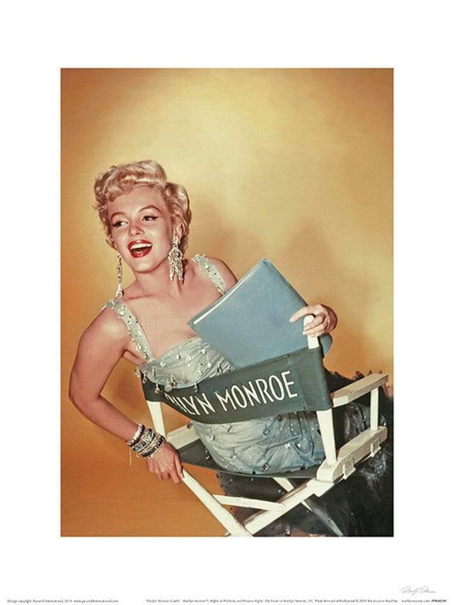 Marilyn Monroe - Gold Art Print 30x40cm