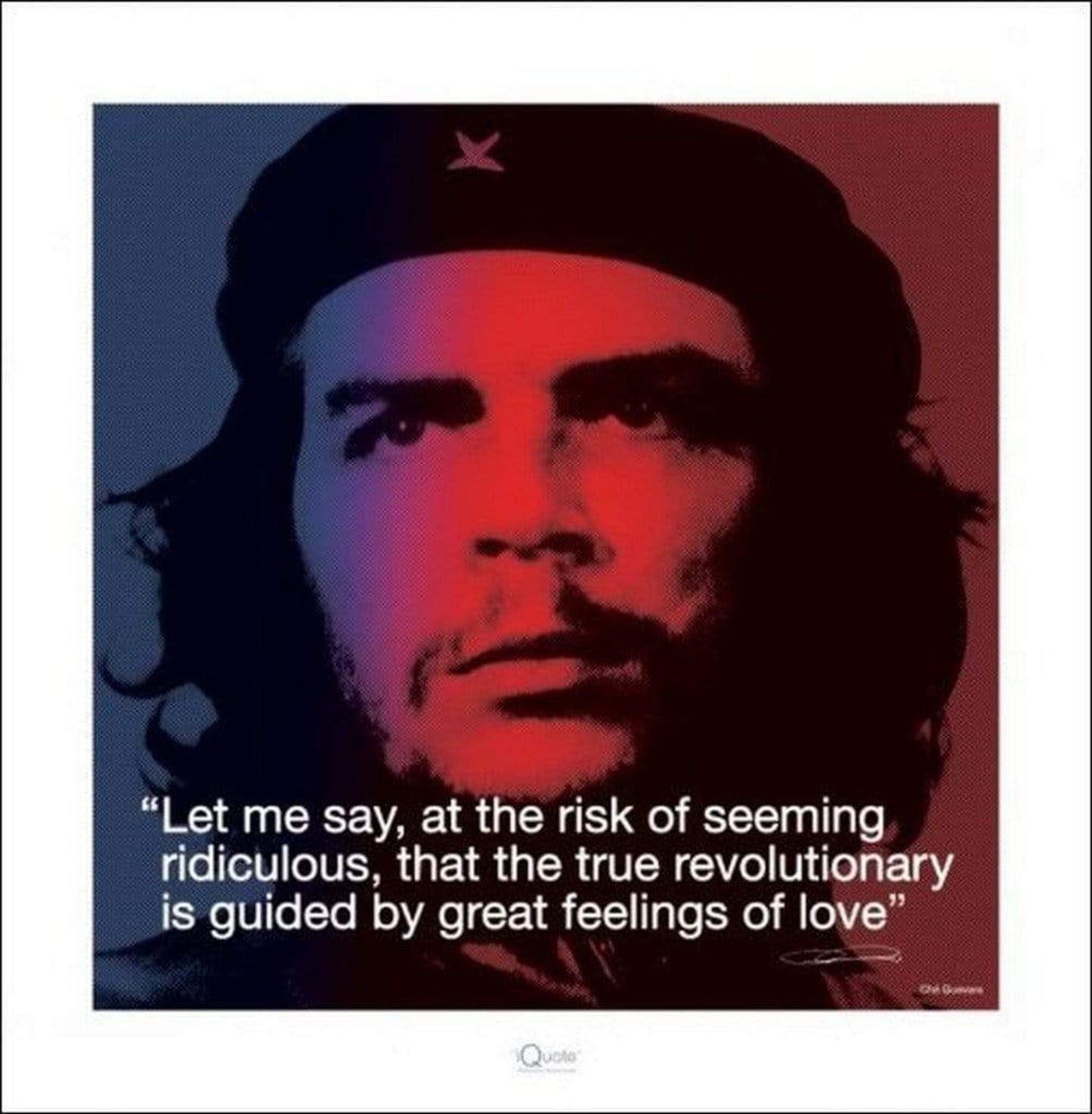 Art Print Che Guevara iQuote 40x40cm