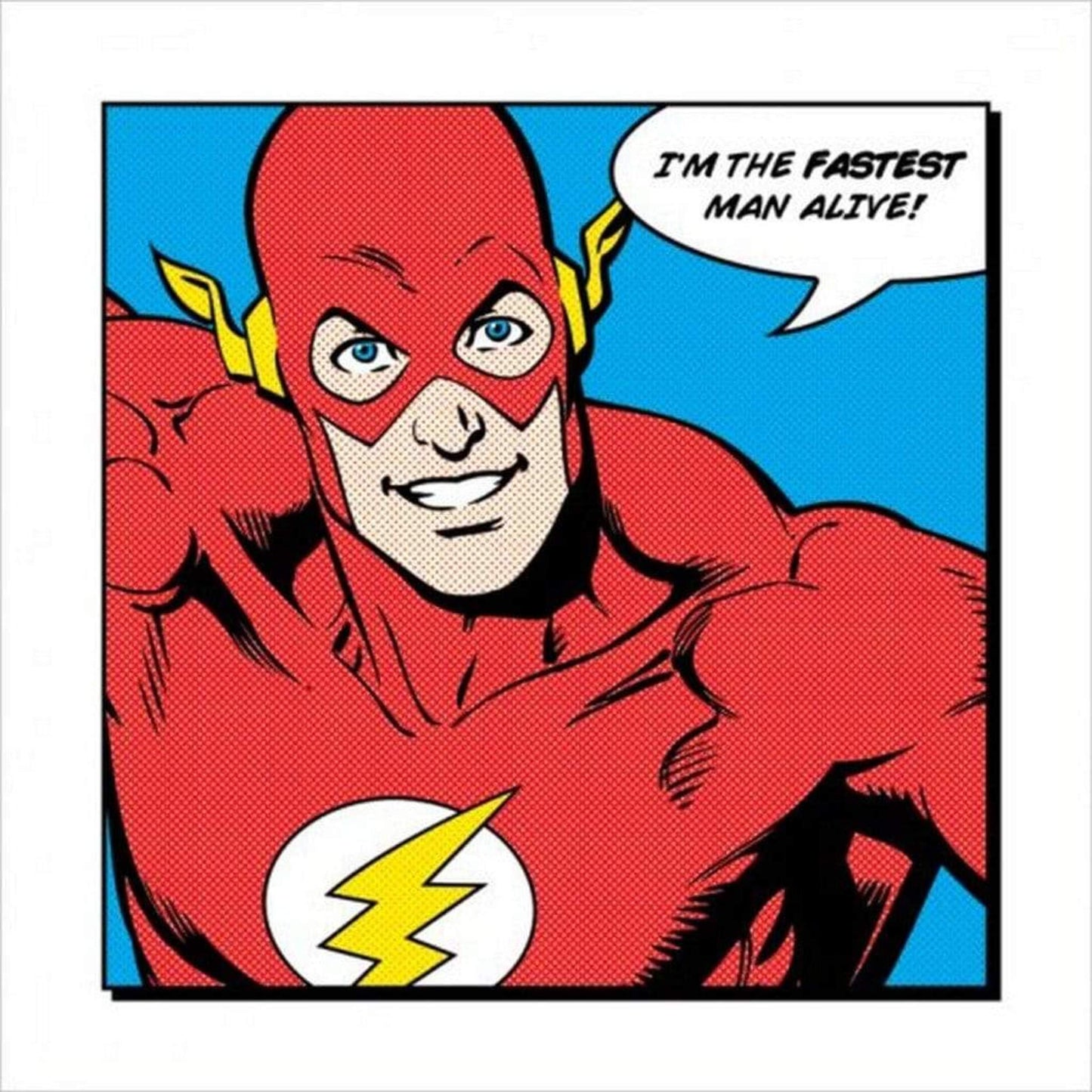Art Print Flash Fastest Man Alive 40x40cm