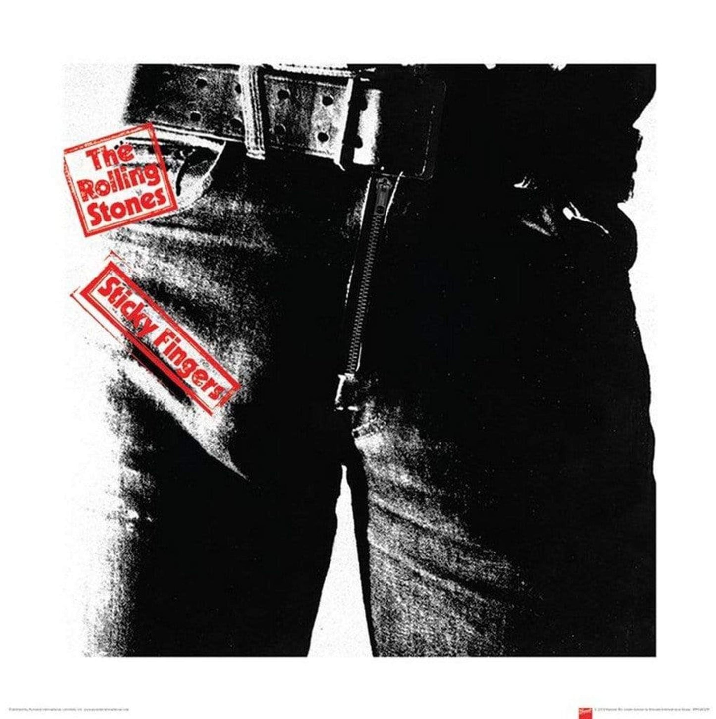 Art Print The Rolling Stones Sticky Fingers 40x40cm