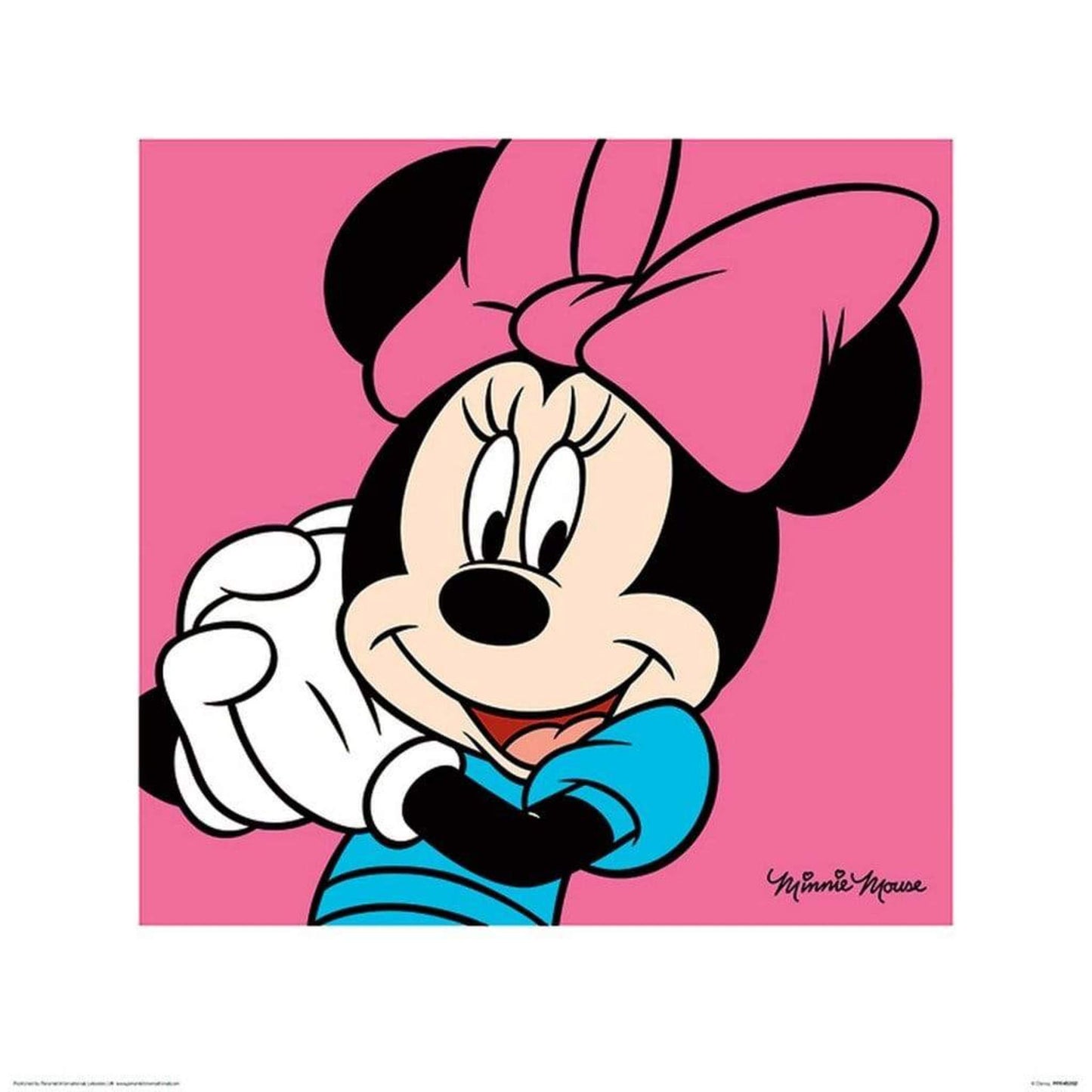 Art Print Minnie Mouse - Pink 40x40cm