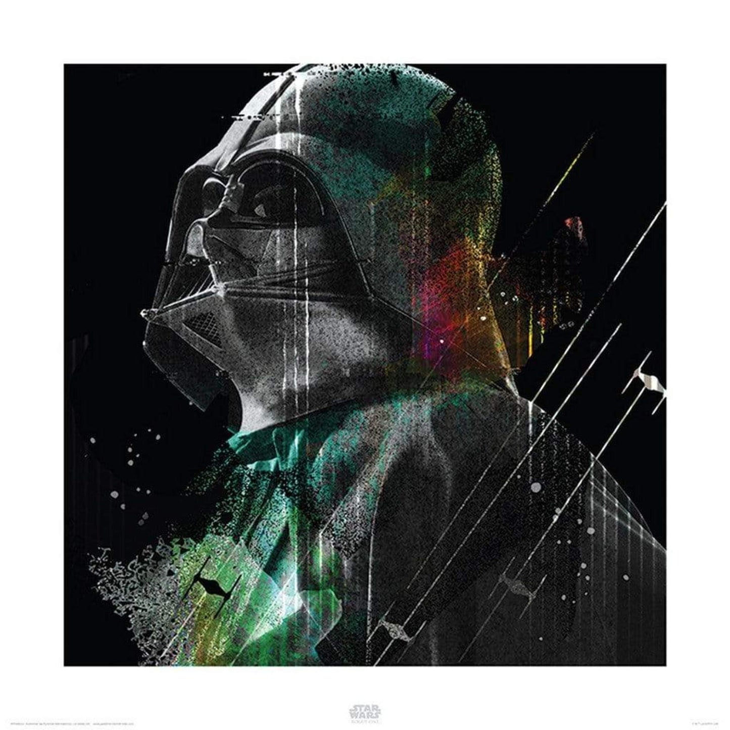 Art Print Star Wars - Rogue One Darth Vader Lines 40x40cm