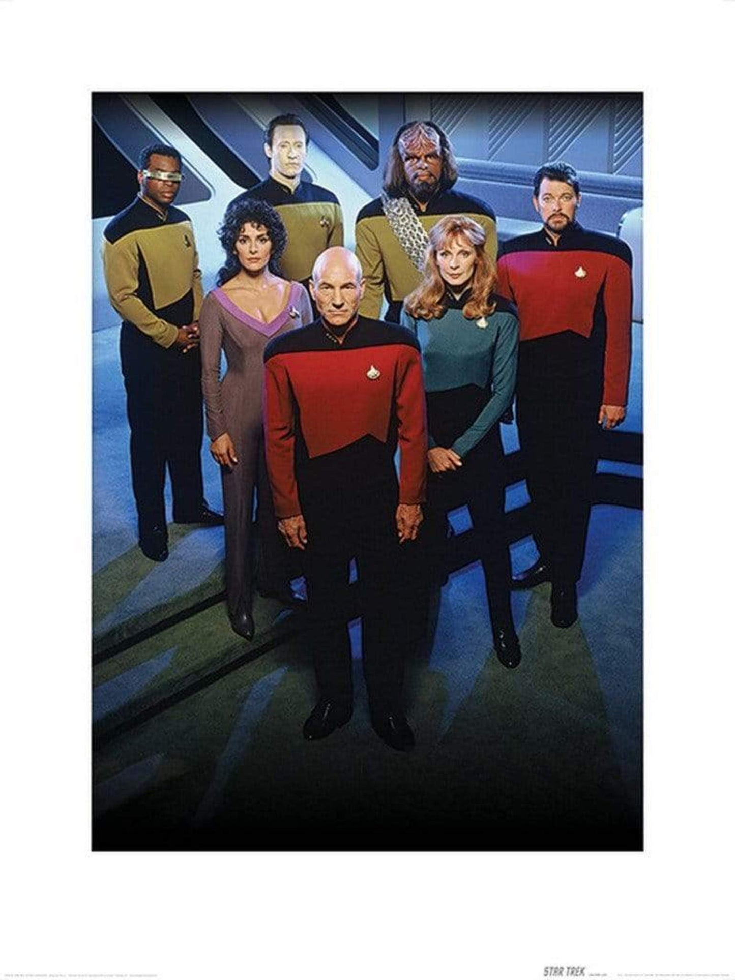 Art Print Star Trek The Next Generation Enterprise Officers 60x80cm