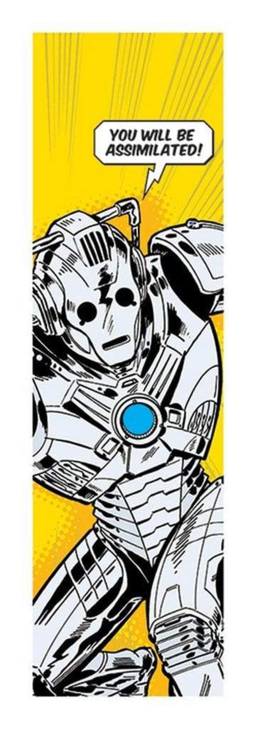 Art Print Doctor Who Comic Cyberman 33x95cm