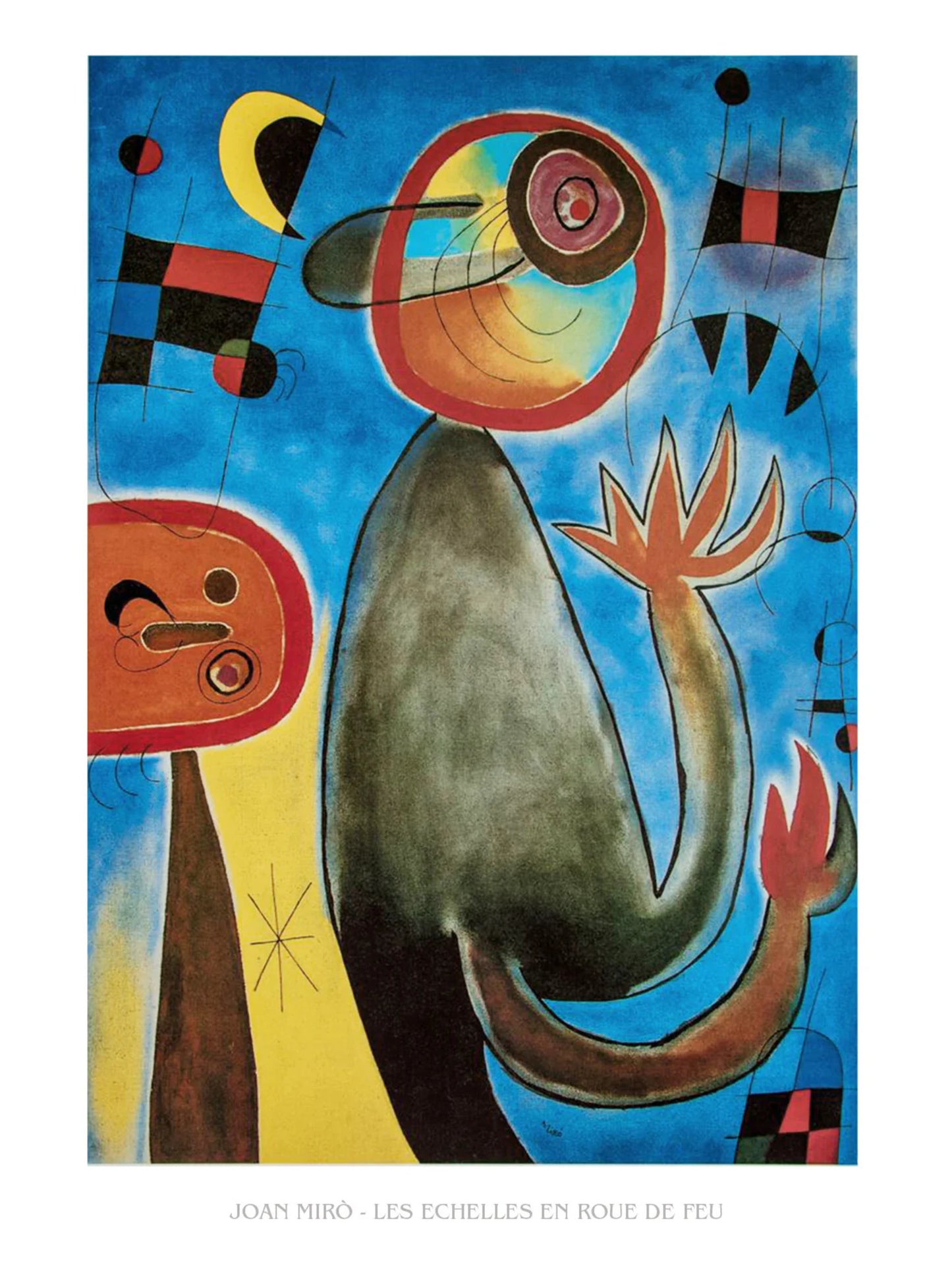 Art Print Joan Miro - Les echelles en roue 60x80cm