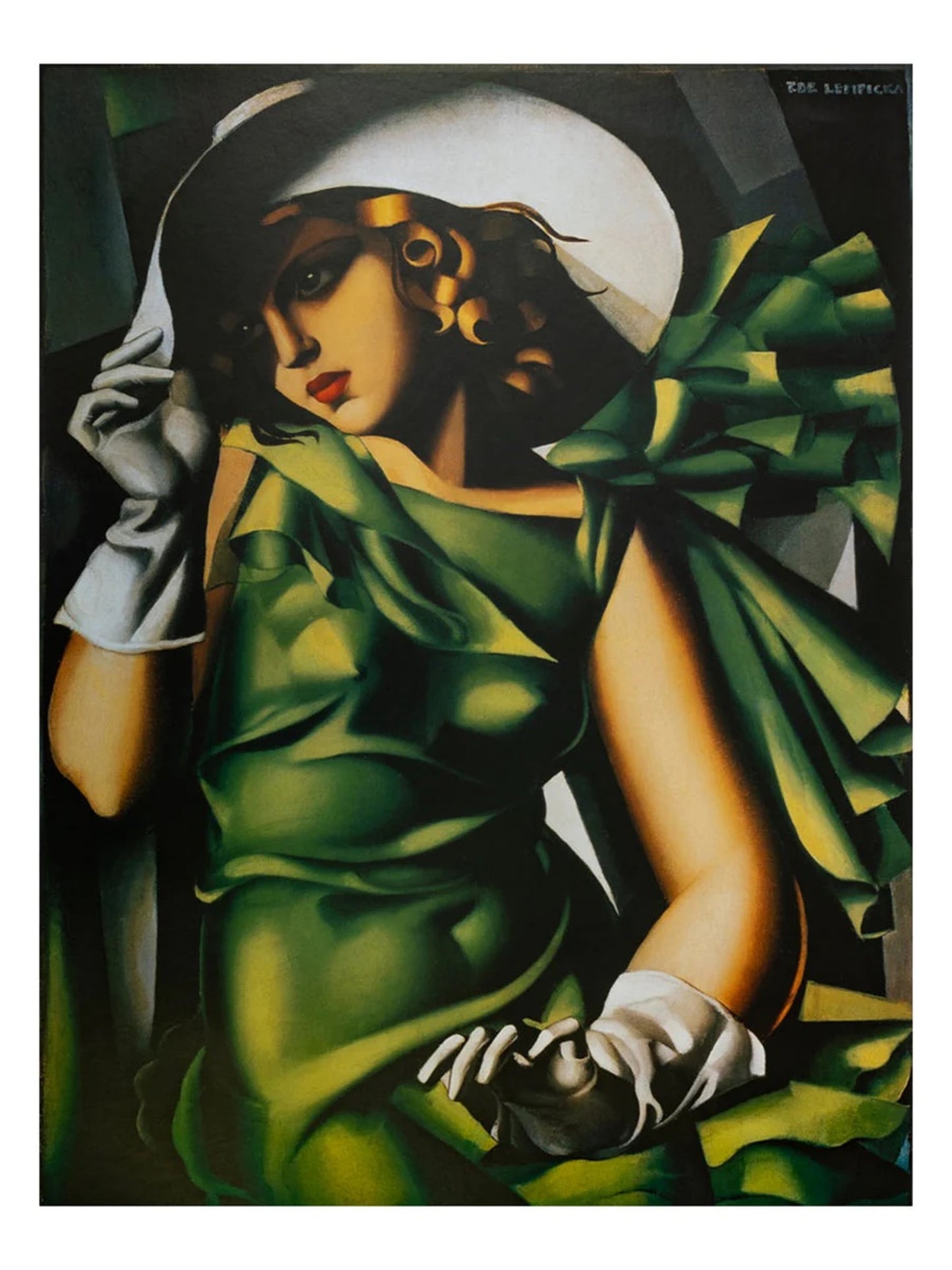 Art Print Tamara De Lempicka - Donna Vestita In Verde 60x80cm