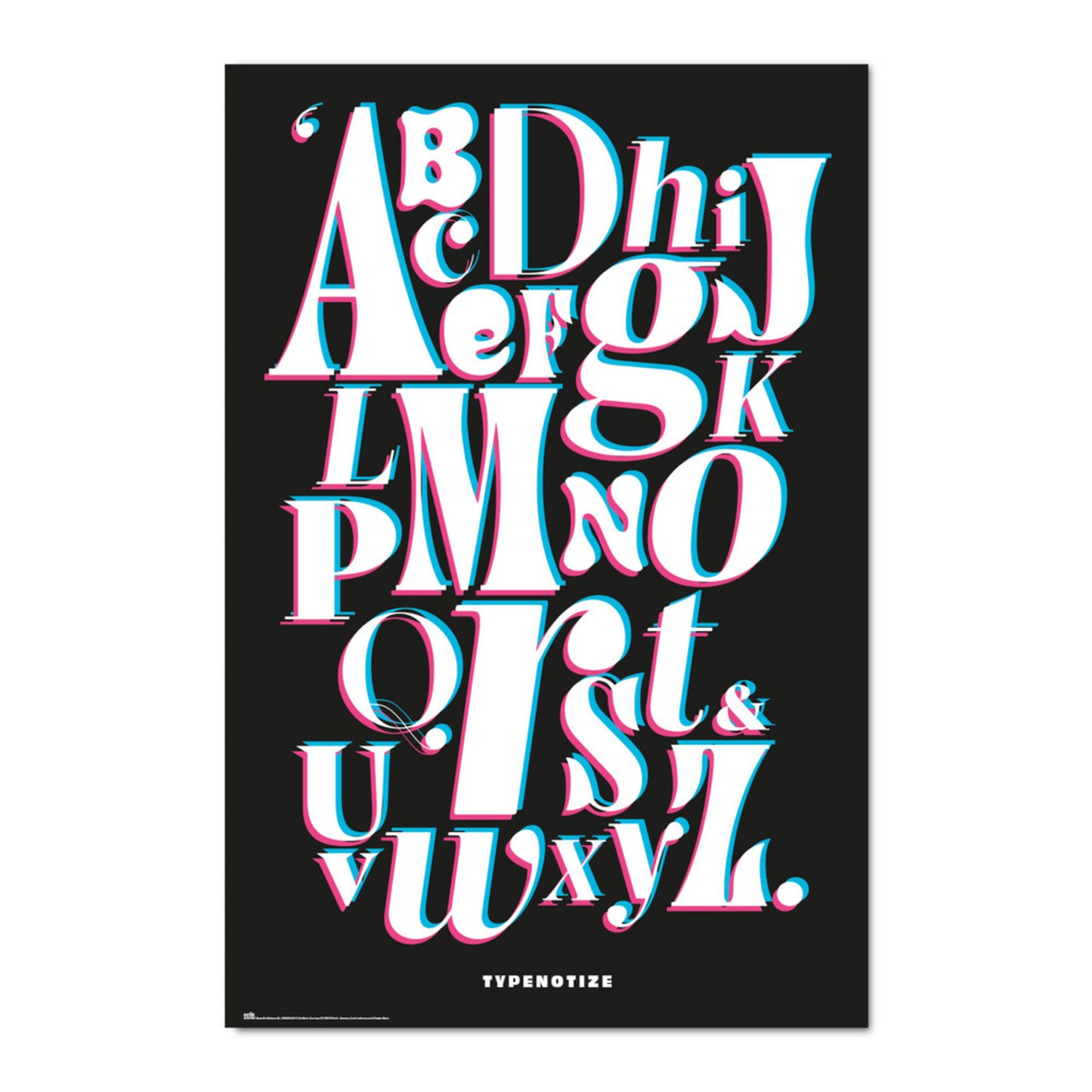 Poster Typenotize 61x91,5cm