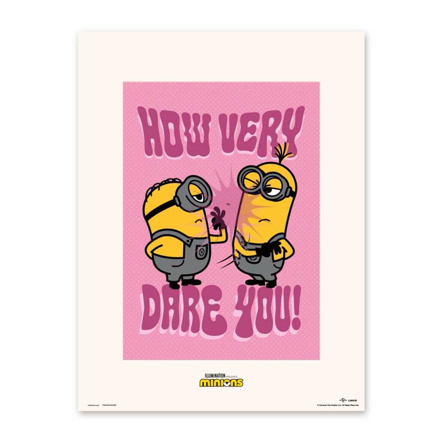 Poster Minions - How Very Dare You 30x40cm