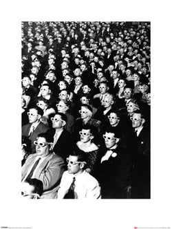 Art Print Time Life - 3D Movie Viewers 60x80cm