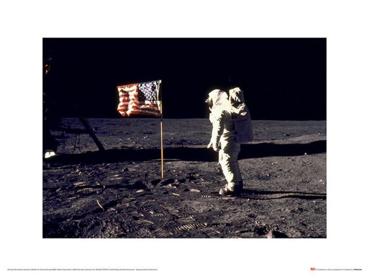 Art Print Time Life - Aldrin Moon 30x40cm