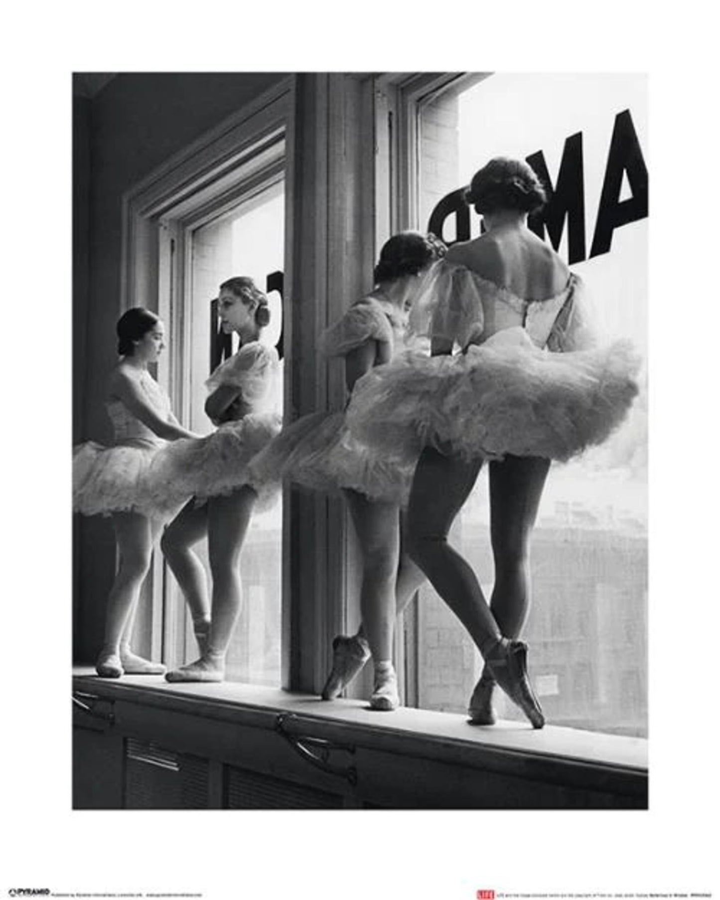 Art Print Time Life - Ballerinas in Window 40x50cm