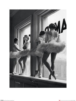 Art Print Time Life - Ballerinas in Window 60x80cm