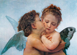 Art Print William Bouguereau - First Kiss 70x50cm