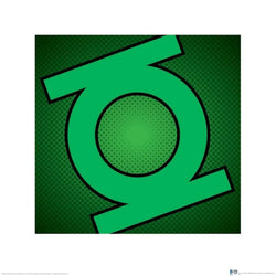 Art Print DC Comics - Green Lantern - Symbol 40x40cm