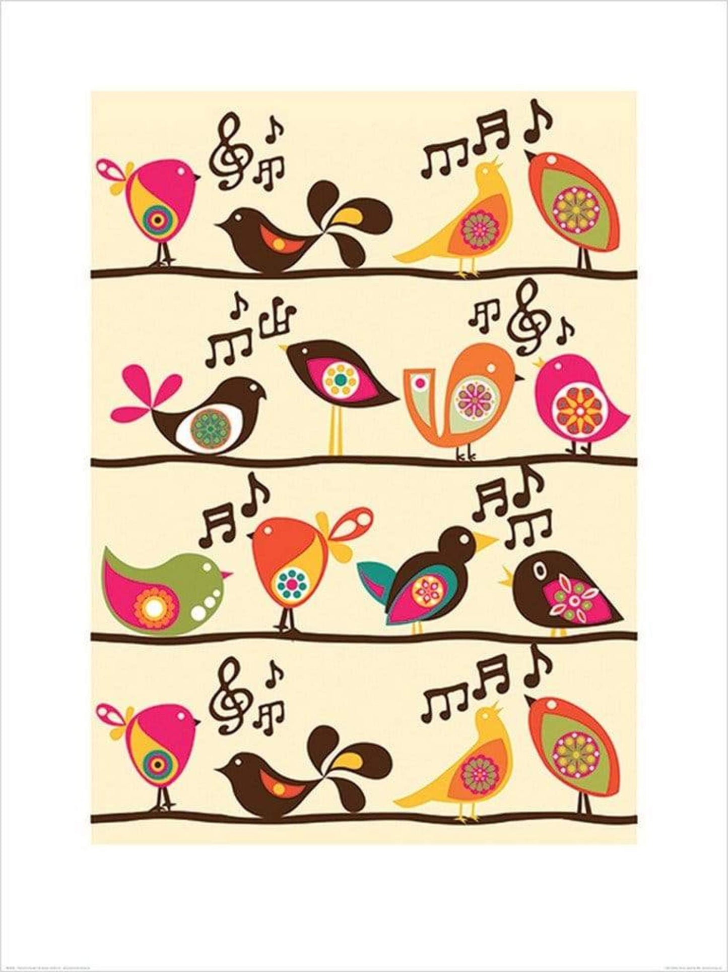 Art Print Valentina Ramos - Singing Birds 60x80cm