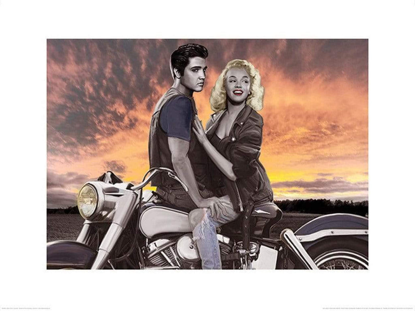 Art Print Joshua M Nelson - Sunset Ride 80x60cm