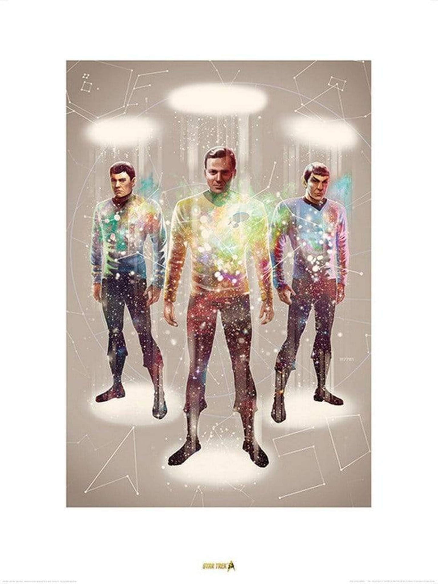 Art Print Star Trek - Beam Me Up 50th Anniversary 60x80cm