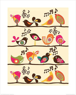 Art Print Valentina Ramos - Singing Birds 40x50cm
