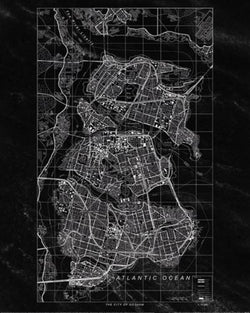 Art Print Batman - Gotham City 40x50cm