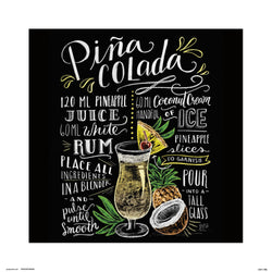Art Print Lily and Val - Pina Colada 30x30cm