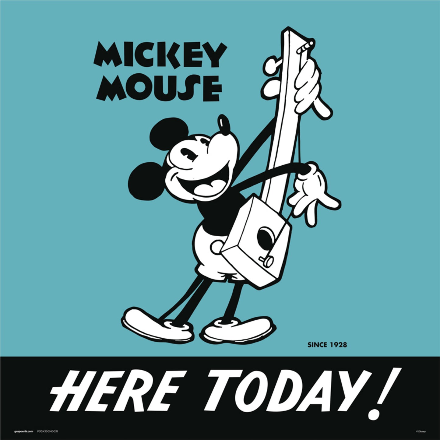 Art Print Disney - Mickey 90 I 30x30cm