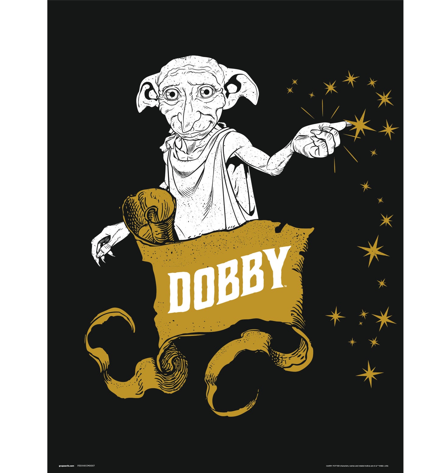 Art Print Harry Potter - Dobby 30x40cm