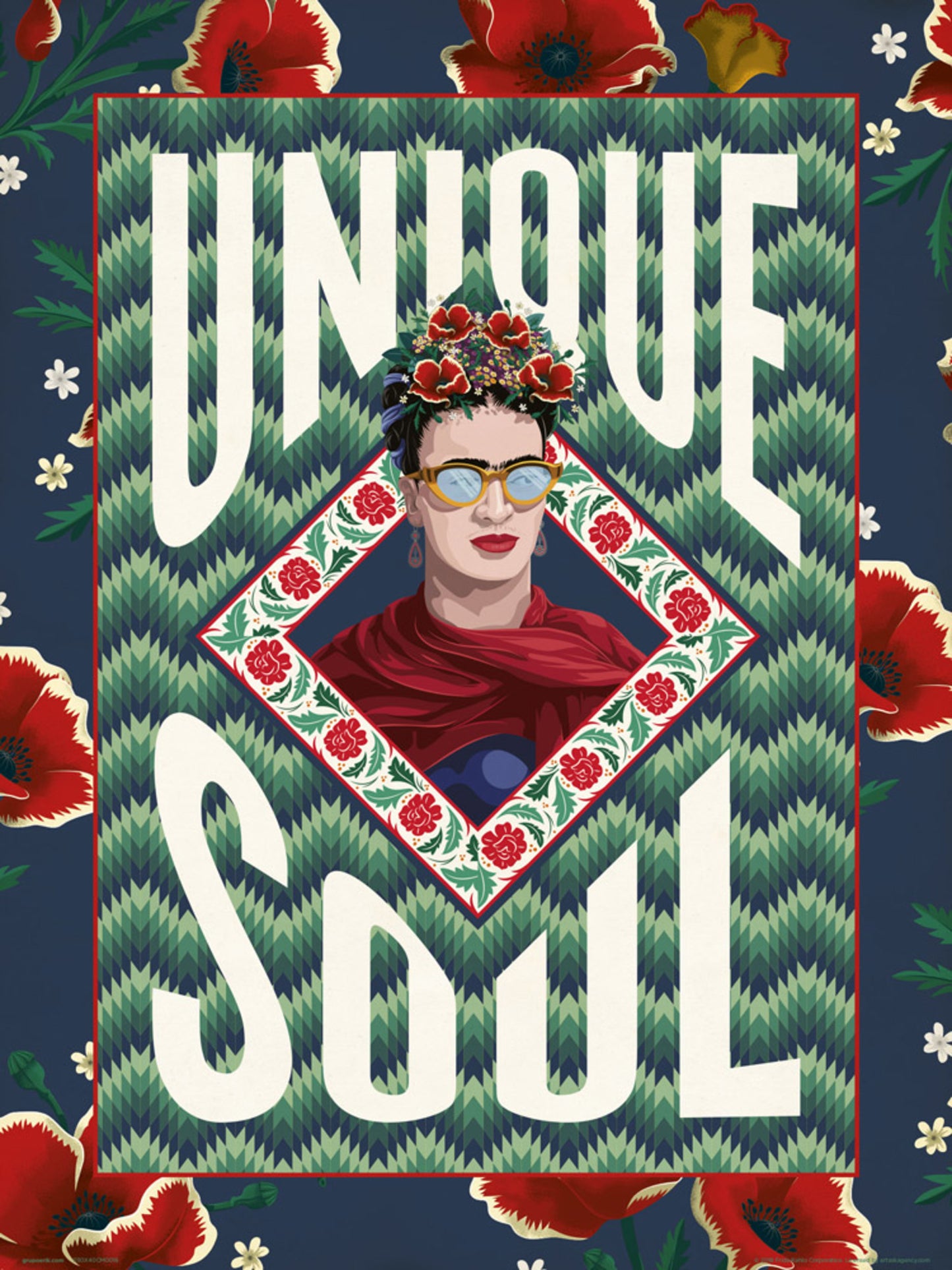 Art Print Frida Kahlo - Unique Soul 30x40cm