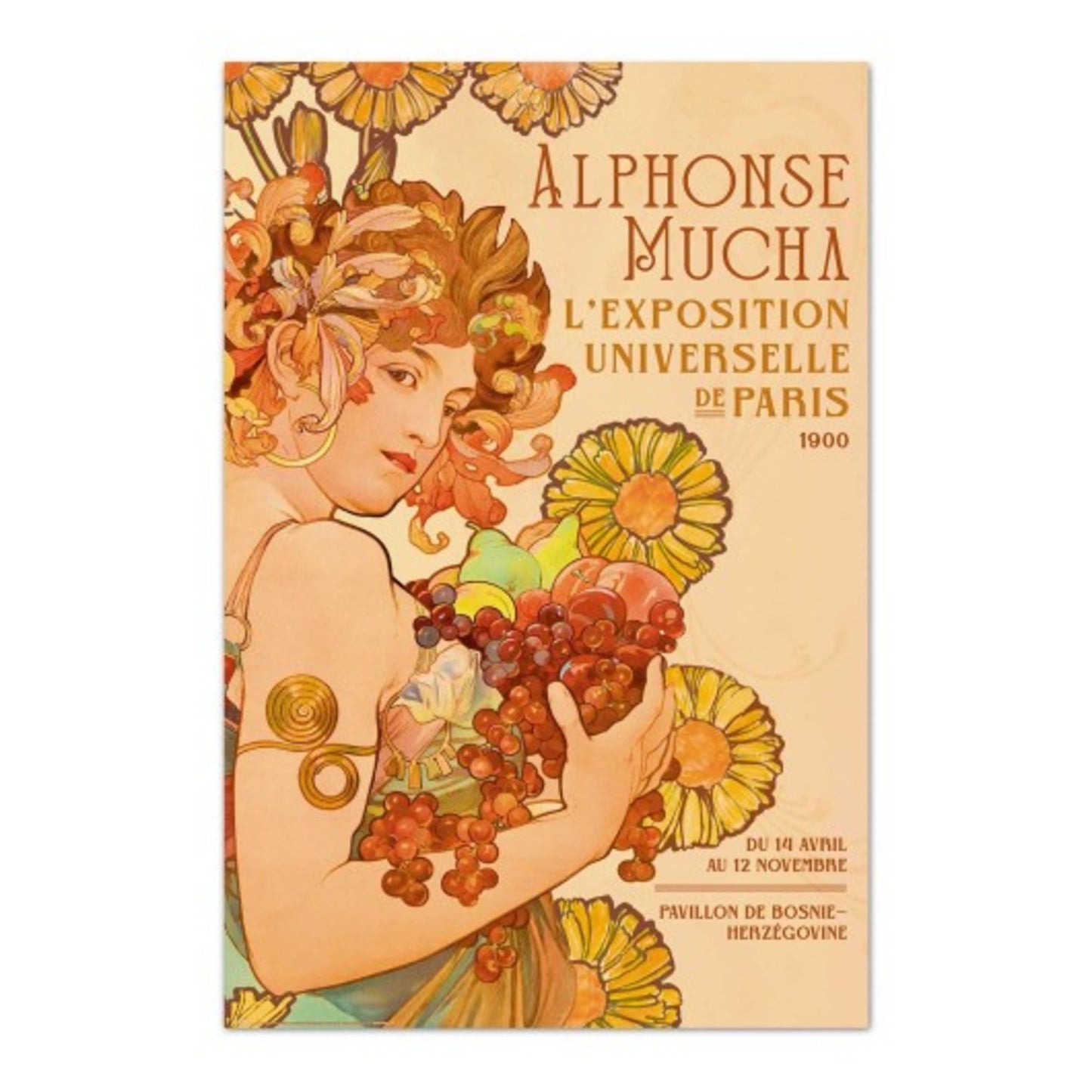 Poster Alphonse Mucha - F. Champenois 61x91,5cm