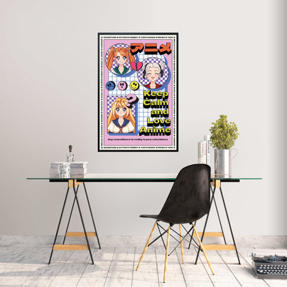 Poster Keep Calm and Love Anime 61x91,5cm