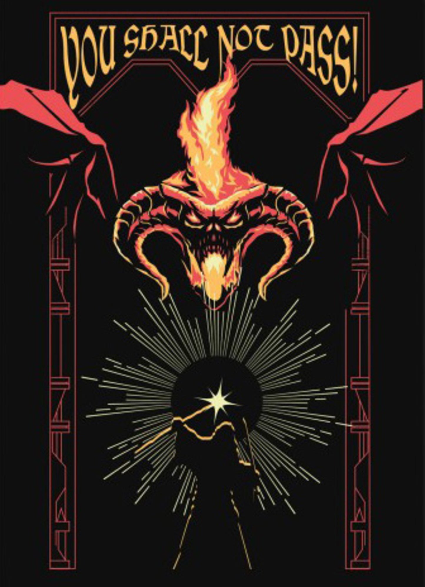 Poster Lord of the Rings - Balrog Glow in the Dark 50x70cm