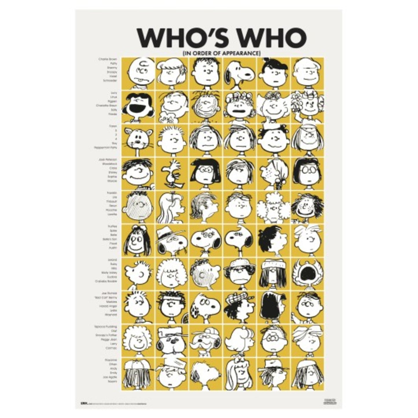 Poster Snoopy - Who is Who 61x91,5cm
