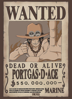 Poster One Piece - Wanted Ace 38x52cm
