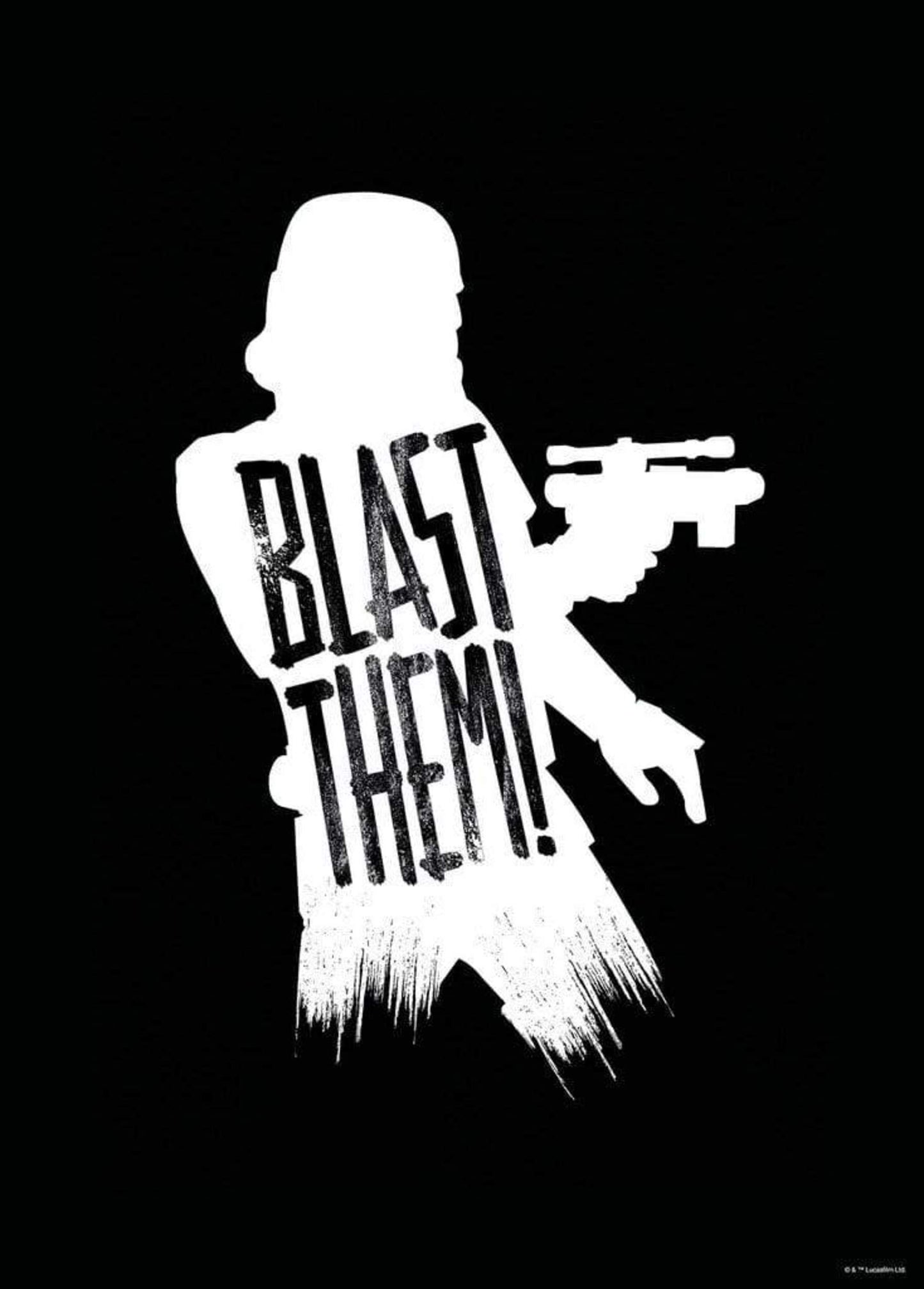 Art Print Star Wars - Silhouette Quotes Stormtrooper 50x70cm