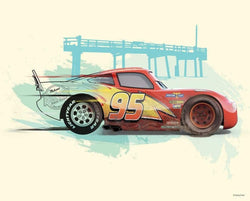Art Print Cars - Lightning McQueen - 50x40cm