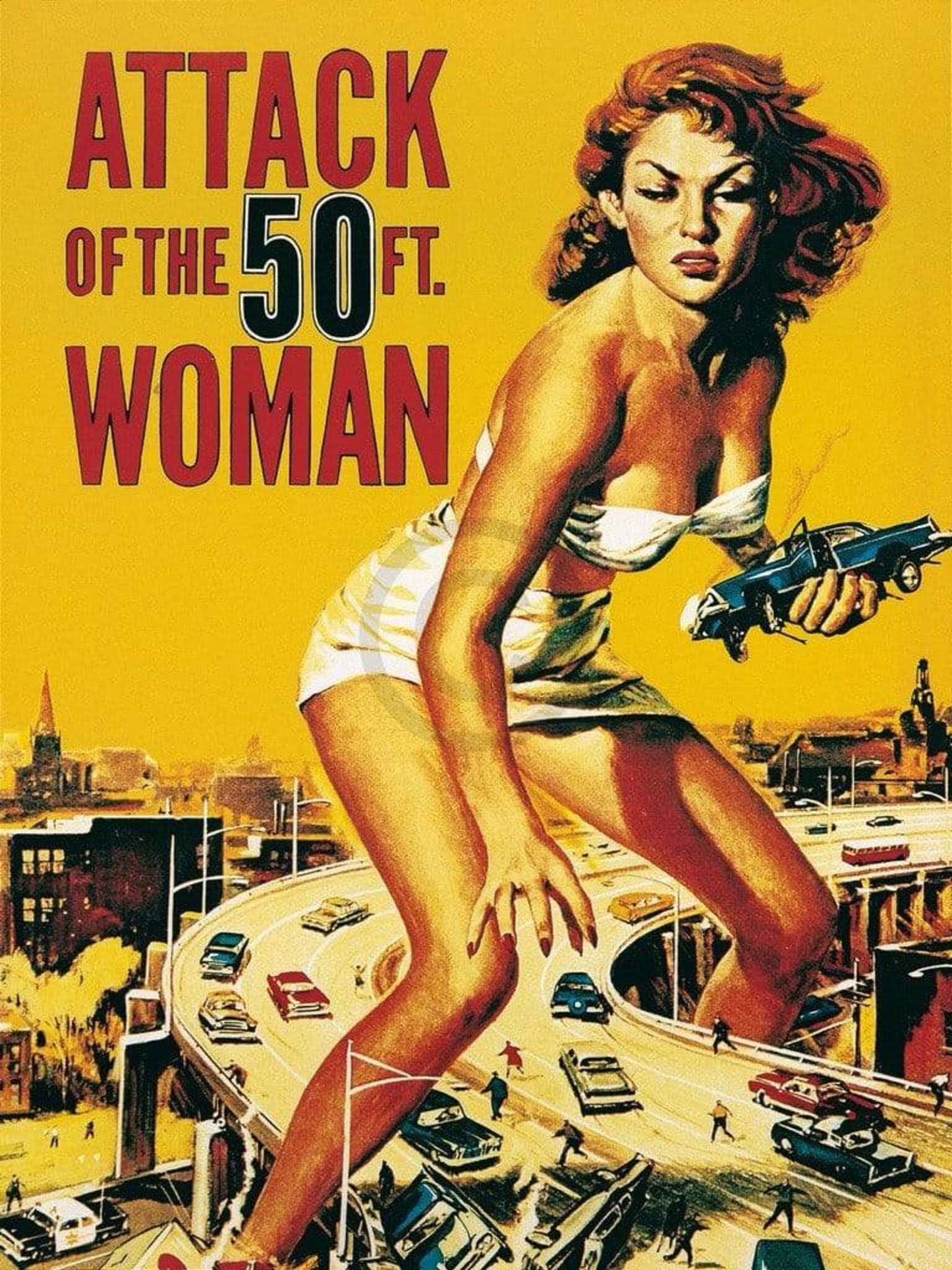 Art Print Liby - Attack of the 50FT. Woman 60x80cm