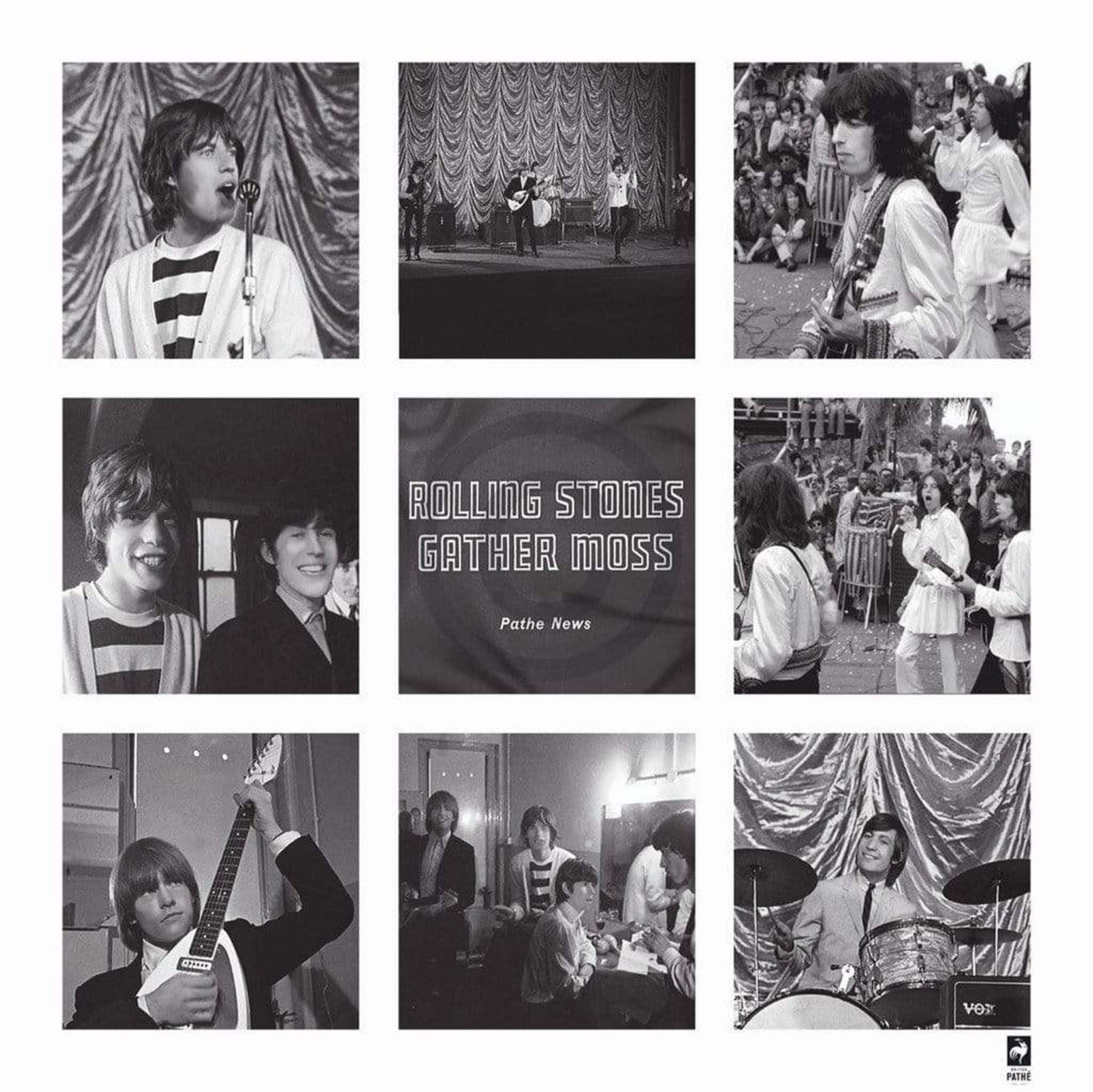 British Pathe - Rolling Stones - Gather Moss Art Print 70x70cm