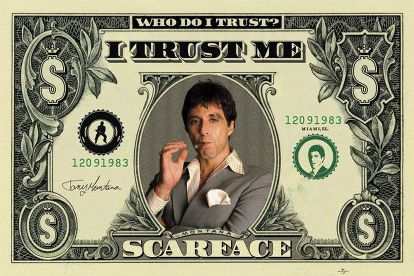Poster Scarface - Dollar 91,5x61cm