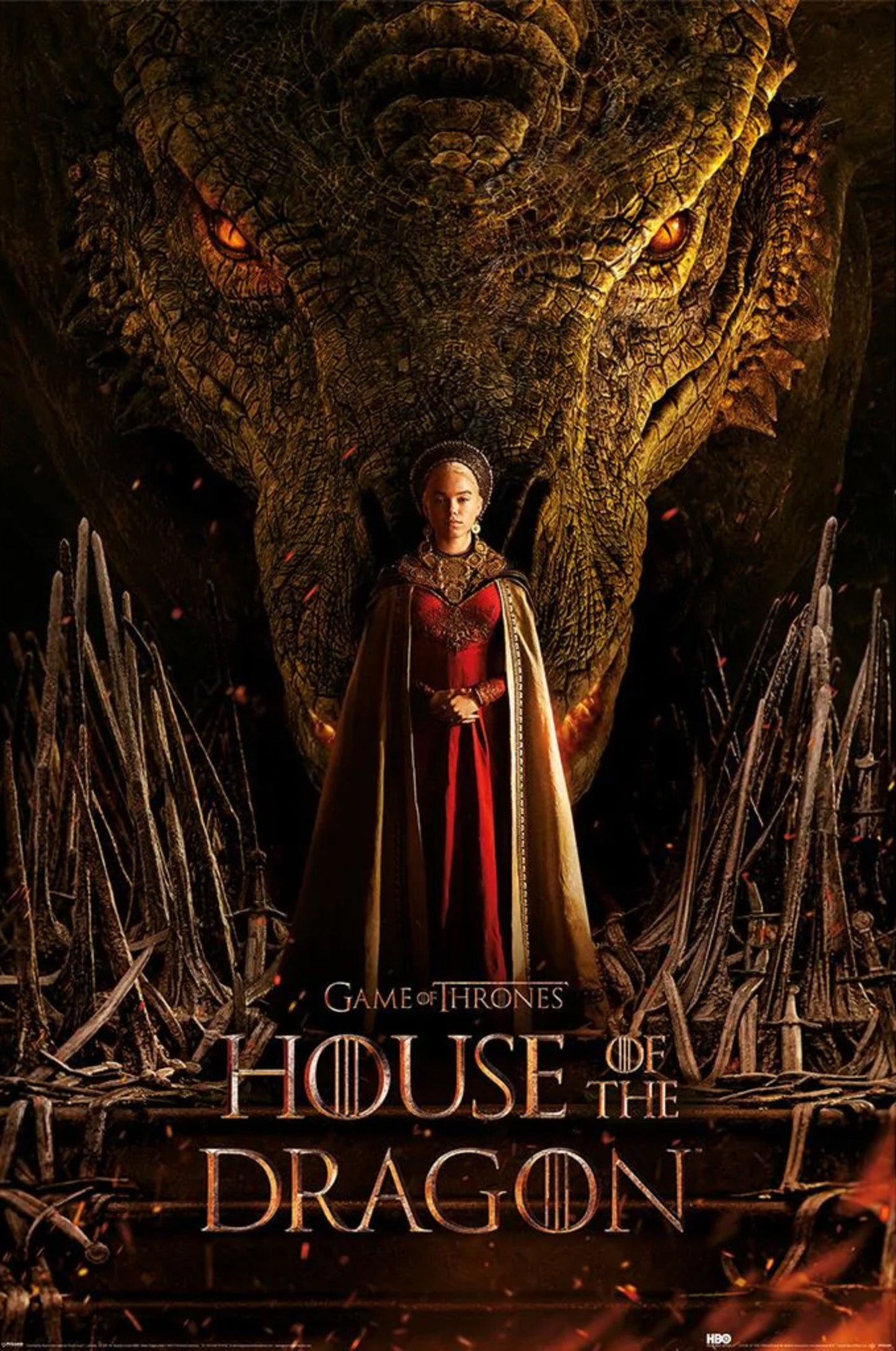 Poster House of the Dragon - Throne 61x91,5cm