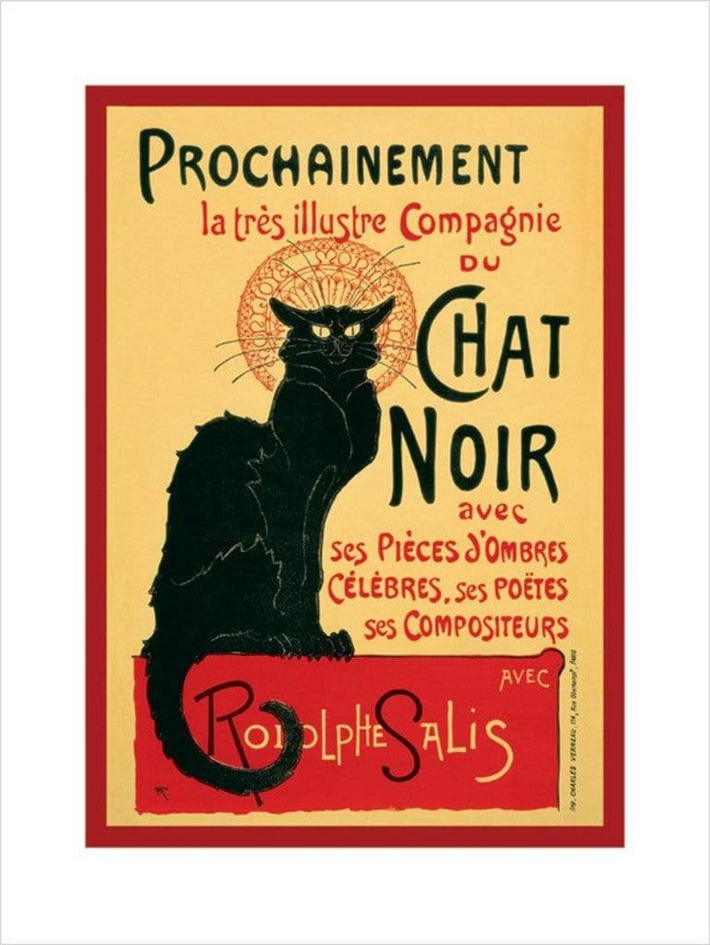 Art Print Chat Noir 60x80cm