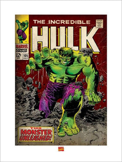 Art Print Incredible Hulk - Monster Unleashed 60x80cm