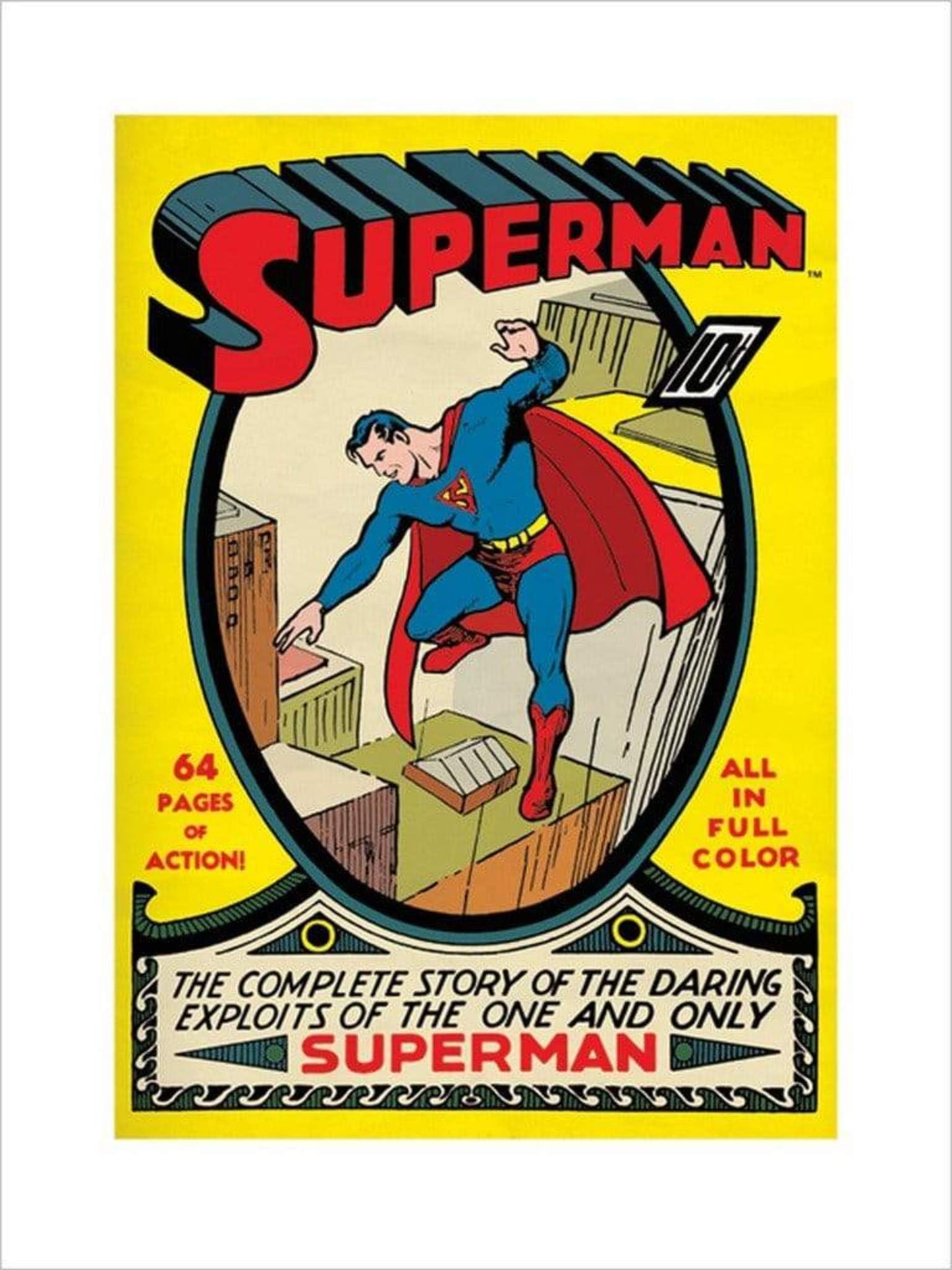 Art Print Superman - No 1 60x80cm