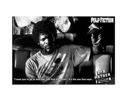 Art Print Pulp Fiction - Bad Mother F-ker 80x60cm