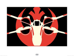 Art Print Star Wars - Episode VII XWing Pop Art 80x60cm