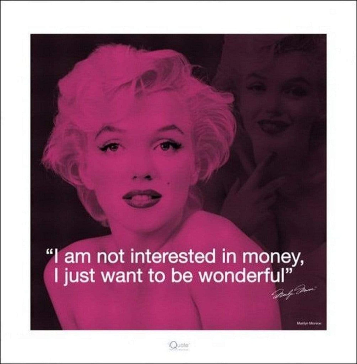 Art Print Marilyn Monroe - iQuote 40x40cm
