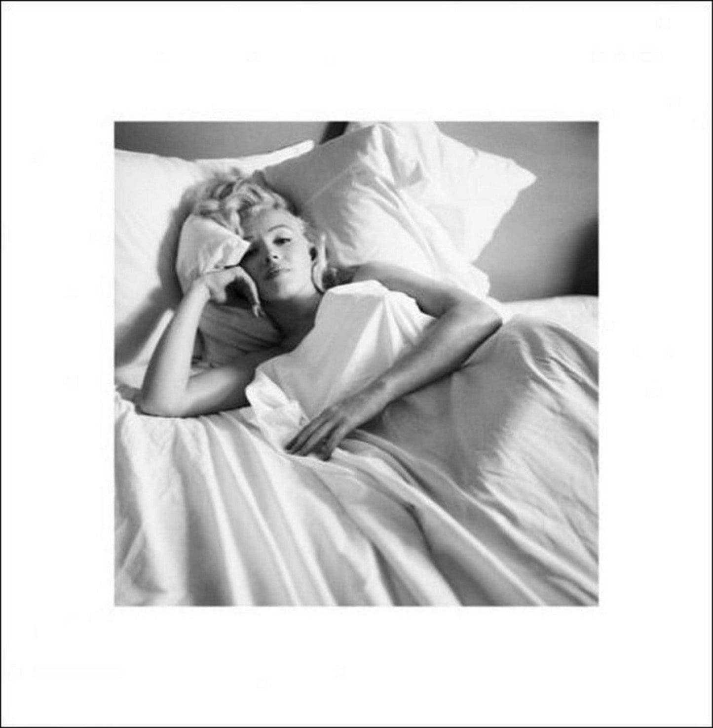 Art Print Marilyn Monroe - Bed 40x40cm