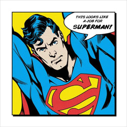 Art Print Superman - Looks Like A Job For 40x40cm